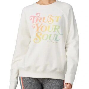 Spiritual Gangster Sweatshirt Women's Small Graphic Print "Trust Your Soul"